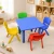 60cm Blue Square Kids Activity Table & Chairs Set – Blue or Colourful Chairs