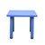 60x60cm Bue Kids Plastic Activity Table Square Toddler Play Study Craft Table for Home Daycare Classroom Use