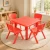60cm Red Square Kids Activity Table & Chairs Set – Red or Colourful Chairs