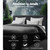 Tino Bed Frame Fabric - Charcoal Queen