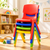 4x Colorful Stackable Kids Plastic Chairs Set Lightweight Preschool Classroom Chairs for Toddlers and Children