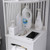 Bathroom Storage Utility Display Cabinet Stand White Waterproof 3 Shelves