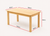 120x60cm Solid Pine Wood Wooden Kids Activity Table and 4 Colourful Stackable Plastic Chairs Set Classroom Furniture for Children