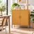 Artiss Sweetheart 80cm Metal Sideboard Storage Cabinet – 2 Door Amber Yellow