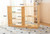 120CM Kids Wooden Solid Timber Open Bookshelf Bookcase Storage Organiser Natural