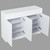 1.2M High Gloss Wooden Shoe Cabinet 4 Doors 35cm Deep White