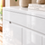 120cm High Gloss 4-Door Shoe Cabinet – White