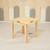 60CM Square Wooden Kids Table and 4 Wooden Chairs Childrens Desk Pinewood Timber