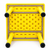 60x60cm Yellow Kids Plastic Activity Table and 4 Chairs Set for Toddlers Preschool Playroom Classroom Furniture