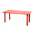 120x60cm Kids Activity Table Large Play Study Craft Desk for Toddlers Children Preschool Classroom Home Red