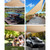 2.5x3m Shade Sail Sun Shadecloth 280gsm Sand