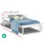 Single Size Wooden Bed Frame White