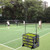 3-in-1 Tennis Ball Basket Picker with Wheels – 80 Ball Capacity Training Stand Black