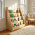 4-Tier Kids Front-Facing Display Bookshelf Bookcase Study Playing Area Solid Wood Board Natural Colour