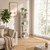 4-Tier Versatile Timber Rubberwood Wooden Rotating Bookcase Bookshelves 130cm White