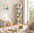 5-Tier Versatile Timber Rubberwood Wooden Rotating Bookcase Bookshelves 161cm White