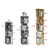 5-Tier Versatile Timber Rubberwood Wooden Rotating Bookcase Bookshelves 161cm Walnut