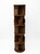 5-Tier Versatile Timber Rubberwood Wooden Rotating Bookcase Bookshelves 161cm Walnut