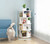 4-Tier Vesatile Spacious Rotating Swivel Wooden Bookcase Bookshelves 129cm White