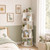 4-Tier Versatile Spacious Rotating Swivel Spinning Wooden Bookcase Bookshelves 127cm White Extra Wide 46cm