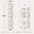 6-Tier Versatile Spacious Rotating Swivel Spinning Wooden Bookcase Bookshelves 189cm White Extra Wide 46cm