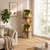 4-Tier Natural Oak Colour Versatile Rotating Swivel Spinning Wooden Bookcase Bookshelves 127cm Extra Wide 46cm