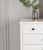 105cm French Provincial 6-Drawer Tallboy – Matte White