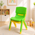 Set of 2 Kids Plastic Chairs (1 Green, 1 Yellow) Stackable Lightweight Preschool Classroom Chairs for Toddlers