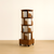 4-Tier Versatile Spacious Rotating Swivel Wooden Bookcase With Wheels 4 Shelves 1 Cabinet 144cm Walnut 4-Tier Versatile Spacious Rotating Swivel Wooden Bookcase With Wheels 4 Shelves 1 Cabinet 144cm Walnut