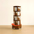 4-Tier Versatile Spacious Rotating Swivel Wooden Bookcase With Wheels 4 Shelves 1 Cabinet 144cm Walnut 4-Tier Versatile Spacious Rotating Swivel Wooden Bookcase With Wheels 4 Shelves 1 Cabinet 144cm Walnut