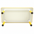 120x60cm Kids Adjustable Whiteboard Activity Table with Yellow Trim for Drawing Learning Playroom and Classroom Use