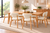 Cream Upholstered Dining Chairs with Wooden Legs – Set of 2, 4 or 6