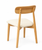 Wooden Dining Chairs Cream Padded Seat Curved Backrest – Set of 2, 4 or 6