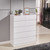 High Gloss White Wooden Tallboy Chest 6 Drawer Cabinet Classic Look #53WH