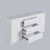 High Gloss Piano Finish White Designer Buffet Sideboard Cabinet 3 Drawer 4037WH
