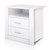 Anti-Scratch Bedside Table 2 Drawers - White