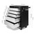 5 Drawer Mechanic Tool Box Storage Trolley - Black & Grey