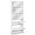 170cm Mirrored 5-Drawer Shoe Cabinet – White