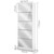 5 Drawer Mirrored Wooden Shoe Cabinet - White