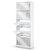 170cm Mirrored 5-Drawer Shoe Cabinet – White