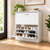 84cm White 2-Compartment Shoe Cabinet – 24 Pair Storage