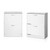84cm White 2-Compartment Shoe Cabinet – 24 Pair Storage