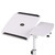 Adjustable Computer Stand with Cooler Fan - White