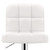 Set of 2 PU Leather Bar Stools - White