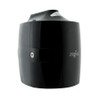 Upward dispensing wipe dispenser with hidden hinges, black