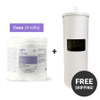 Antibacterial Wipes (4 rolls/case) + White Powder Coated Gym Wipes Floor Dispenser with Door