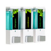Dispenser Amenities iQon Triple Soap Dispenser, 3 Chambers, White/Translucent  (86354)