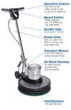 Classic Metal Dual Speed Floor Machine 20 1.5 HP