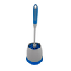 Commercial toilet bowl cleaning brush with ergonomic comfort grip handle