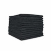 Heavy-Duty Black Microfiber Cloths